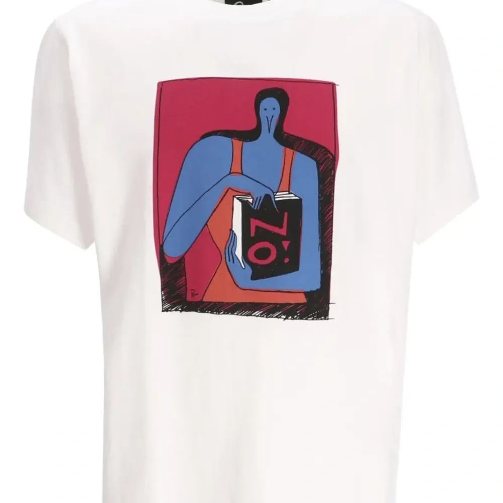 Хлопковая футболка с графическим принтом