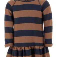 Платье в полоску с капюшоном