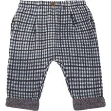 Клетчатые брюки с эластичным поясом Клетчатые брюки с эластичным поясом