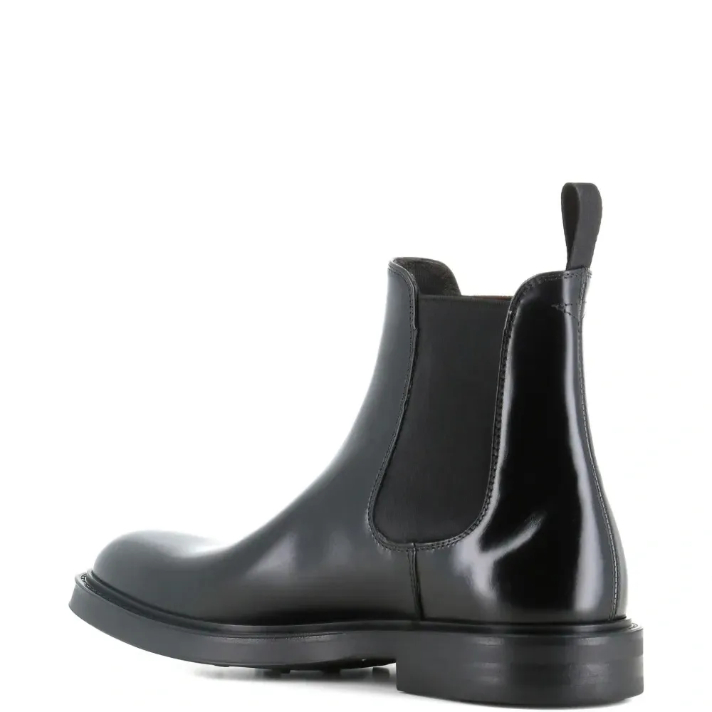 Кожаные ботинки с эластичными вставками