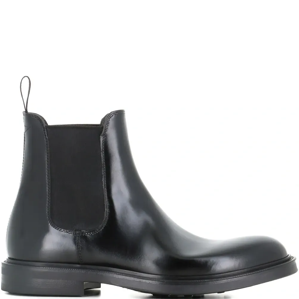 Кожаные ботинки с эластичными вставками