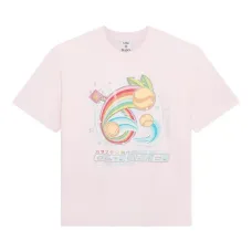 Футболка с принтом в виде радужных теннисных мячей