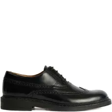 Кожаные дерби на шнуровке