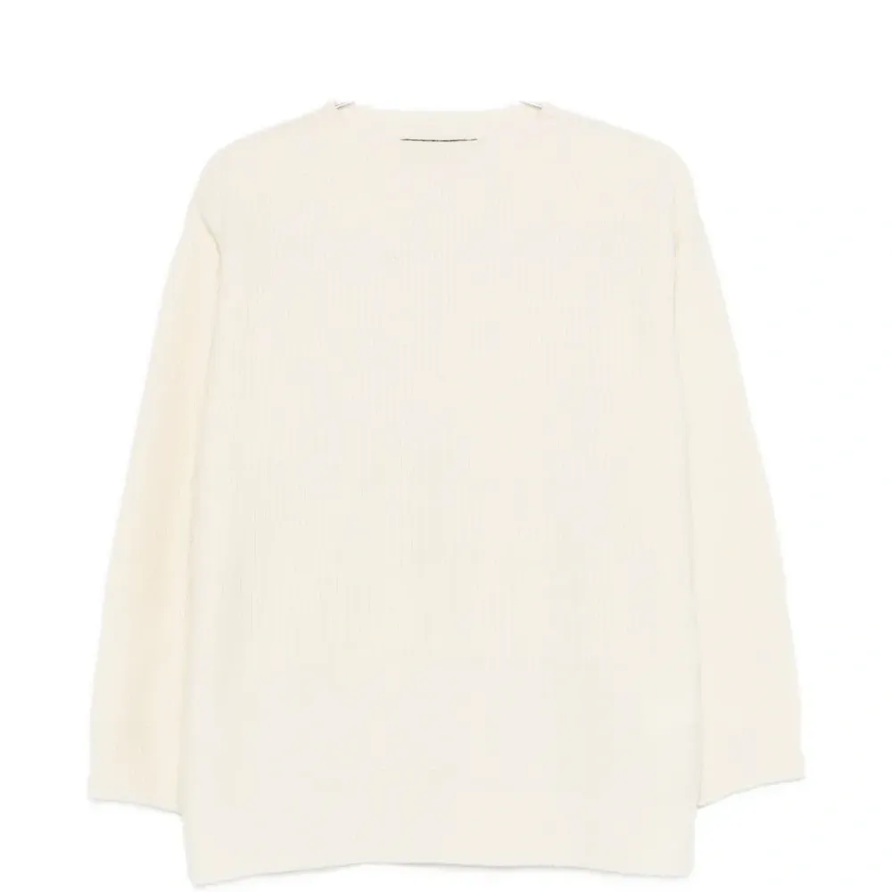 Рифлёный свитер с длинными рукавами