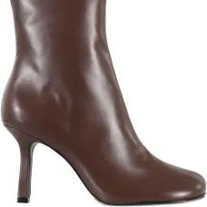 Кожаные ботильоны Brielle с квадратным носком и каблуком 85 мм