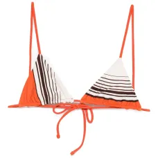 Топ-бикини треугольной формы с полосатым узором Destino