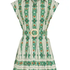 Платье Octavia с геометричным принтом и складками