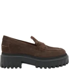 Лоферы из замши на платформе Лоферы из замши на платформе