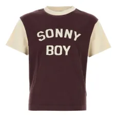 Футболка из хлопка с двухцветным дизайном