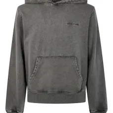 Хлопковое худи с вышитым логотипом