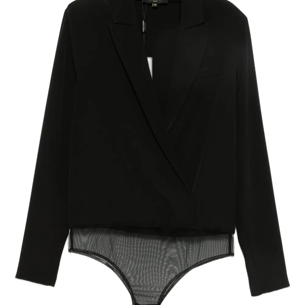 Боди с V-образным вырезом