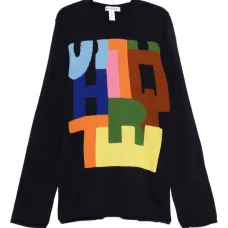 Свитер в разноцветную блокировку