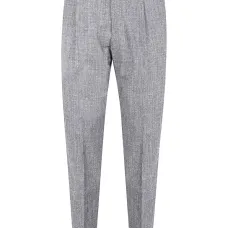 Брюки со складками и манжетами