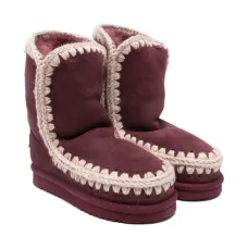 Замшевые сапоги Eskimo с отделкой крючком