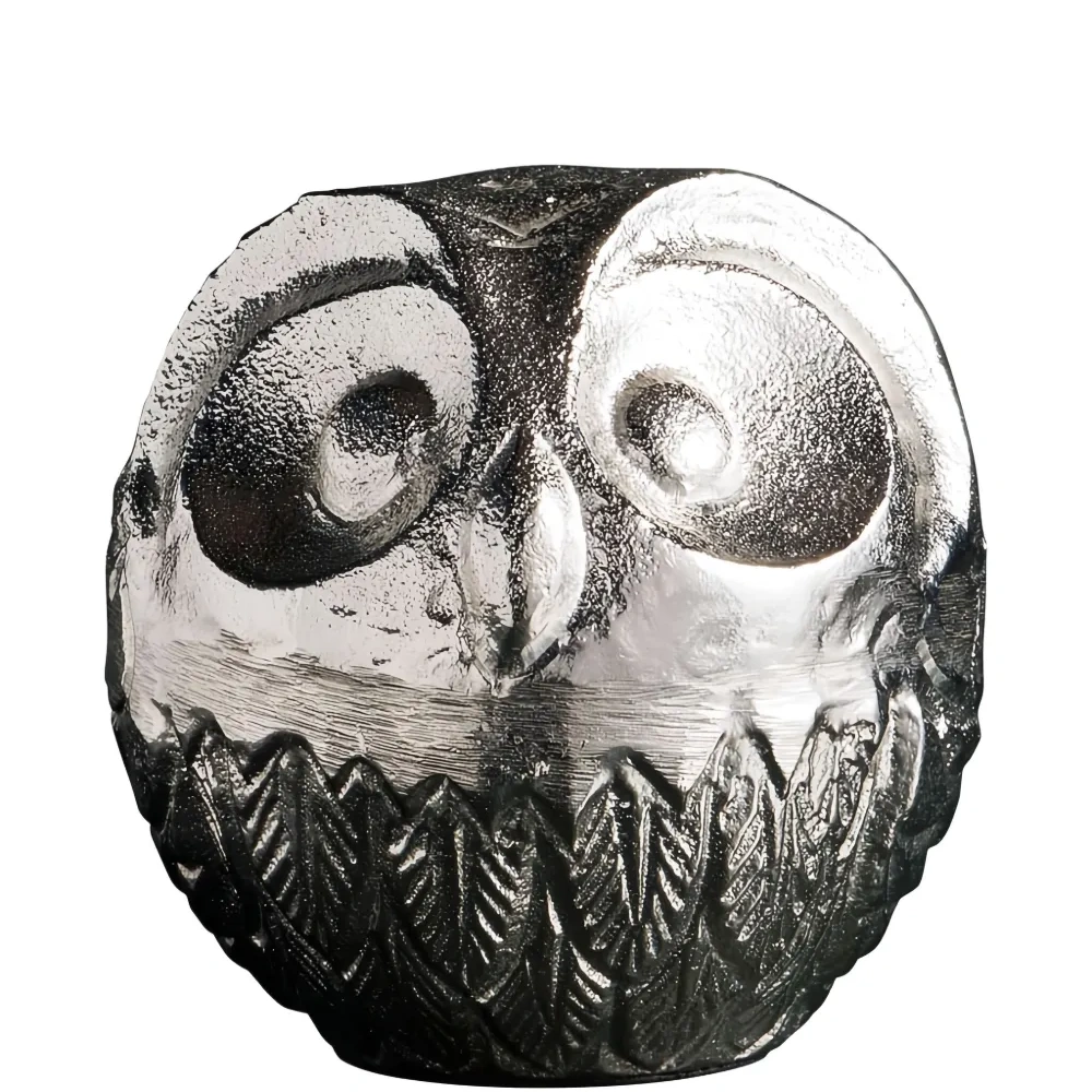 Домашний декор из серебра в виде совы