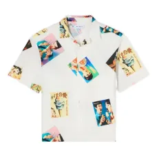 Рубашка с короткими рукавами и принтом