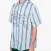 Полосатая рубашка с короткими рукавами Полосатая рубашка с короткими рукавами