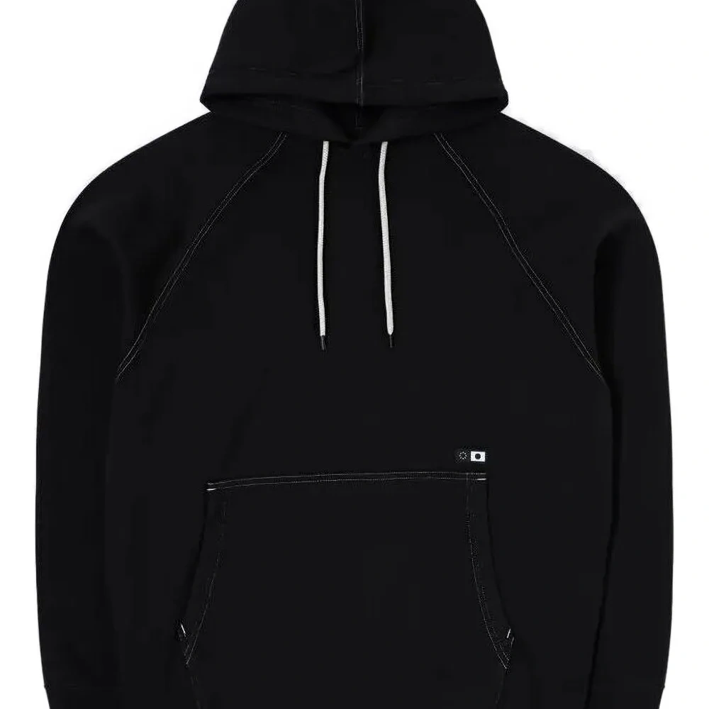 Худи с контрастной отделкой в стиле кутюр