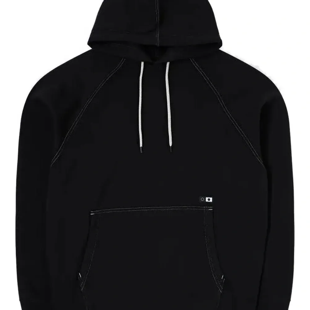 Худи с контрастной отделкой в стиле кутюр