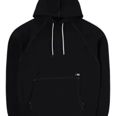 Худи с контрастной отделкой в стиле кутюр