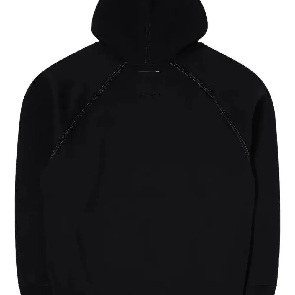 Худи с контрастной отделкой в стиле кутюр