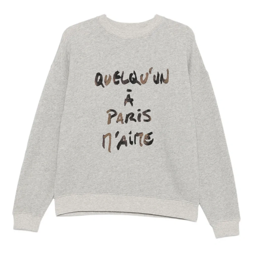 Свитшот с принтом-слоганом