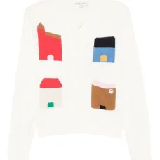 Кардиган с узором в виде дома Кардиган с узором в виде дома