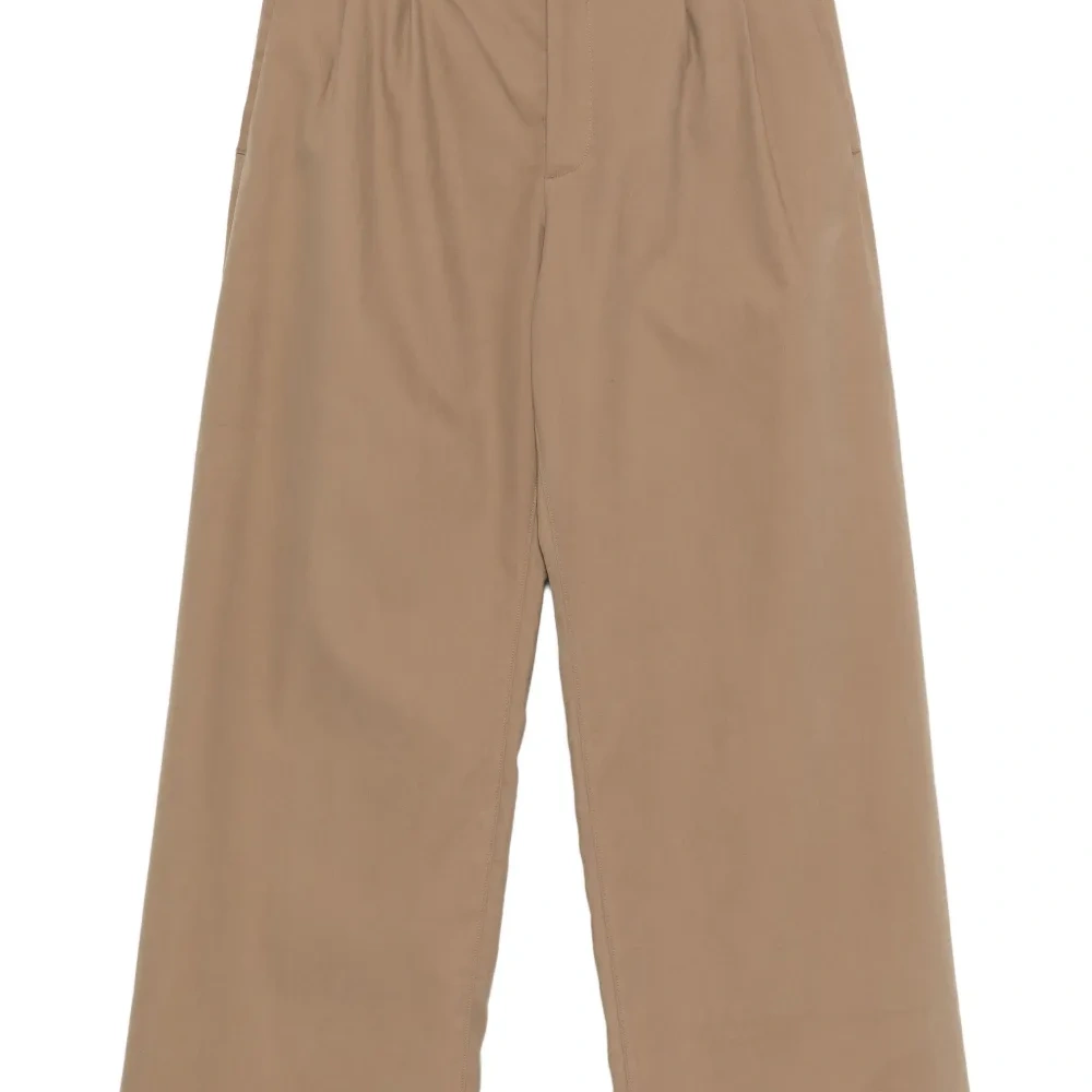 Брюки из хлопка в складку