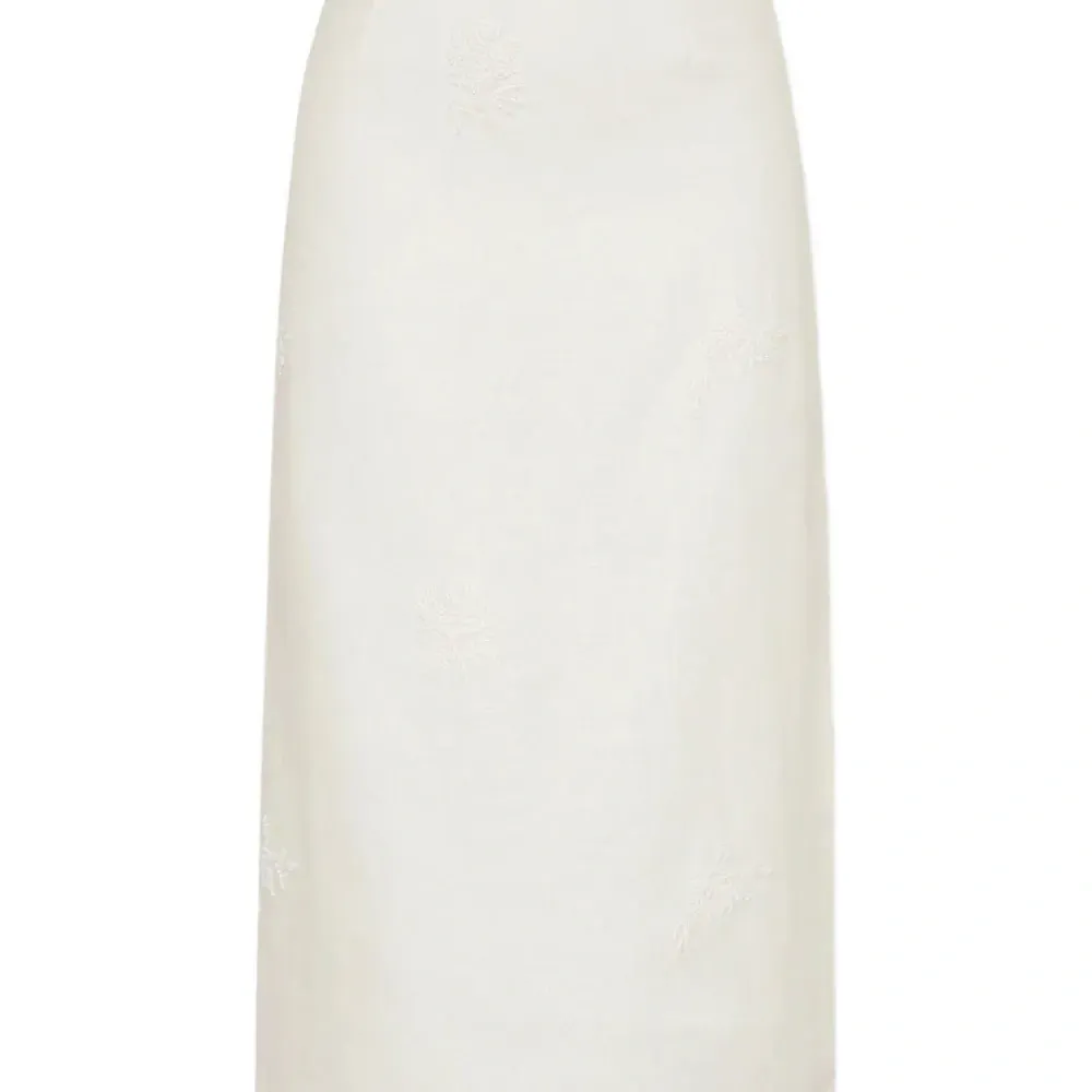 Миди-юбка с цветочной вышивкой