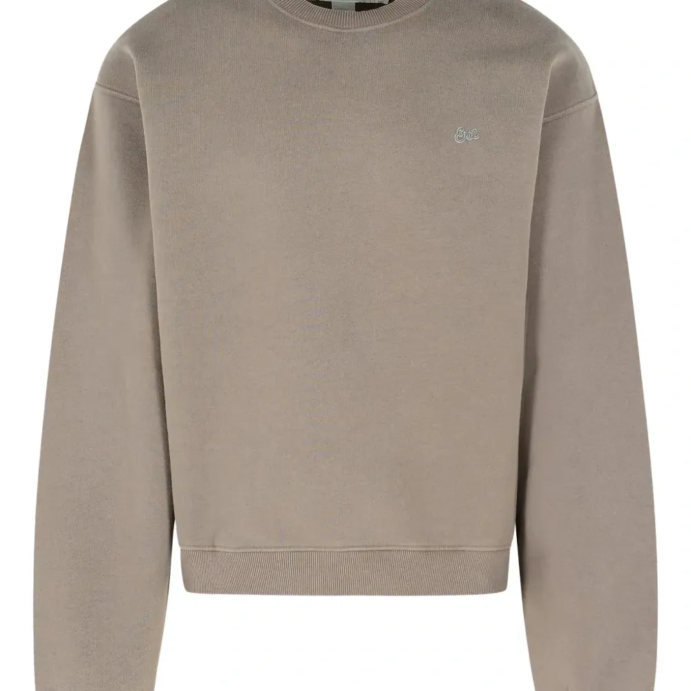 Хлопковый свитшот с круглым вырезом