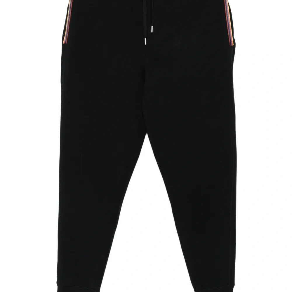 Трикотажные брюки с полосатыми деталями