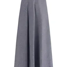 Джинсовая миди-юбка А-силуэта