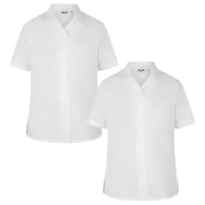 Рубашка с короткими рукавами и воротником (упаковка из двух штук)