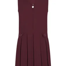 Платье-сарафан с плиссированной юбкой и застежкой-молнией спереди