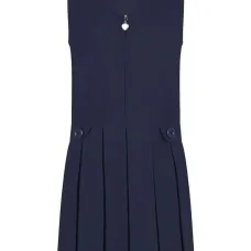 Платье-сарафан с плиссированной юбкой и застежкой-молнией спереди