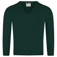 Джемпер с V-образным вырезом и длинными рукавами