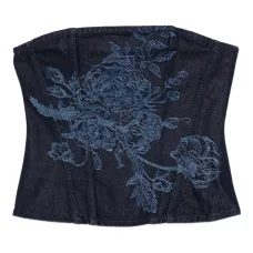 Корсет-топ с цветочным мотивом Корсет-топ с цветочным мотивом
