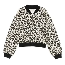 Бомбер с леопардовым принтом Бомбер с леопардовым принтом