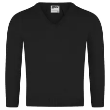 Джемпер с V-образным вырезом и длинными рукавами