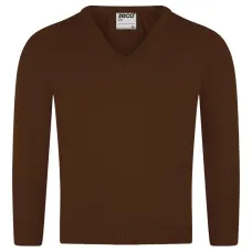 Рифленый свитер с V-образным вырезом