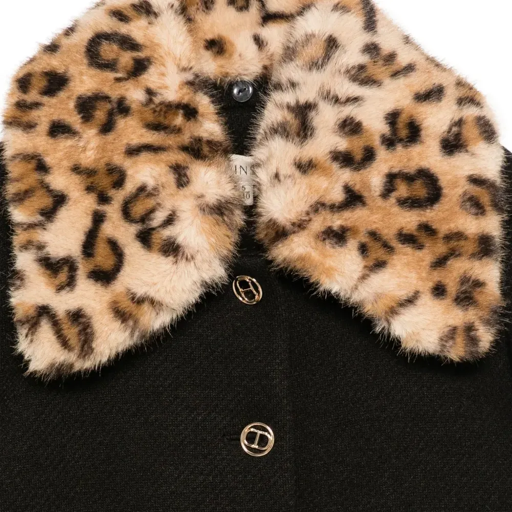 Пальто Twin-set черного цвета