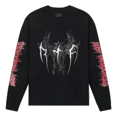 Свитшот Lawrence «Чёрный с кибер-сигилами»