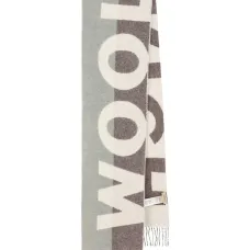 Шарф с логотипом и бахромой Шарф с логотипом и бахромой