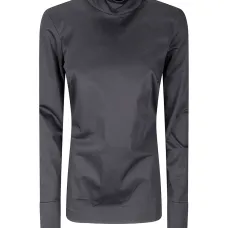 Блузка с высоким воротником