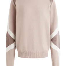 Свитшот из шерсти с цветными блоками