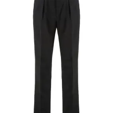 Брюки из хлопка в складку