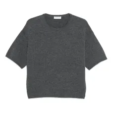 Трикотажная футболка с эффектом меланжа Трикотажная футболка с эффектом меланжа