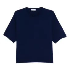 Вязаная футболка с короткими рукавами