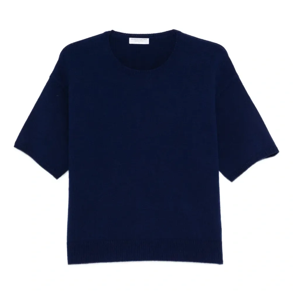 Вязаная футболка с короткими рукавами Вязаная футболка с короткими рукавами