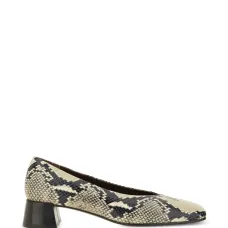 Туфли-лодочки Vina на блочном каблуке с принтом под питона